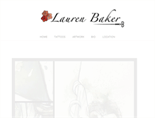 Tablet Screenshot of lauren-baker.net